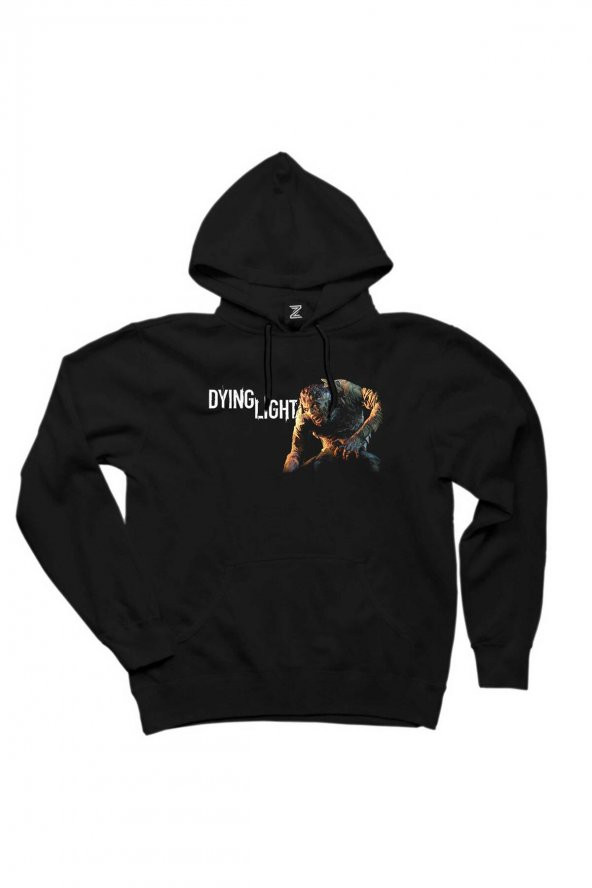 Dying Light Zombi Siyah Kapşonlu Sweatshirt Hoodie