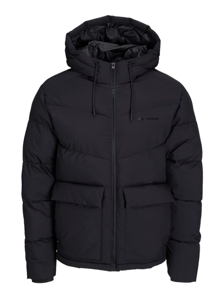 JACK JONES Erkek Su Geçirmez Siyah Mont 12238849