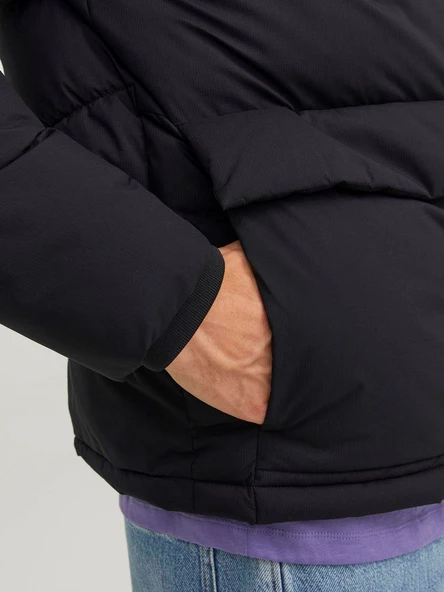 JACK JONES Erkek Su Geçirmez Siyah Mont 12238849 - 6