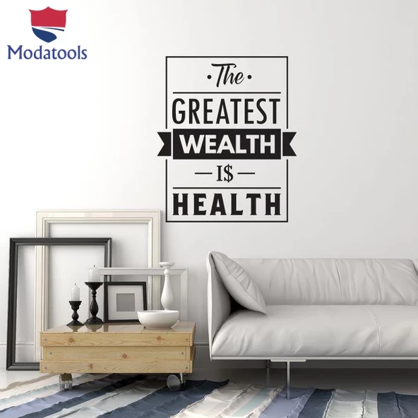 Oturma Odası, Ofis, Dükkan Duvar Sticker Sağlık Alıntı Tıbbi Ofis Ev Spor Salonu İlham Söyleyen Çıkartmalar ürün görseli 1