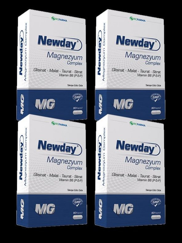 Newday Magnezyum Complex 60 Kapsül x4