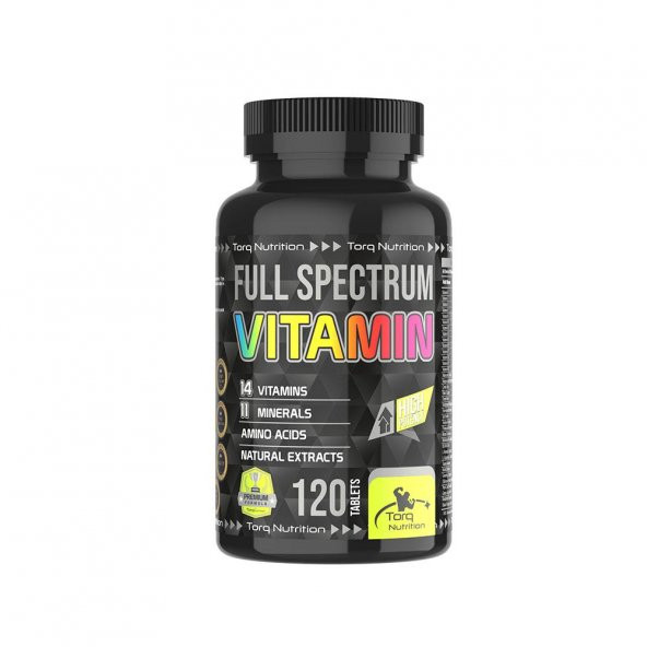 Torq Nutrition Full Spectrum Vitamin 120 Tablet  Multivitamin - Multimineral