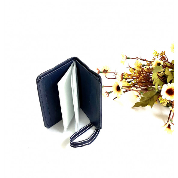 Erkek Set Kombin Lacivert Kemer Cüzdan Kartlık Şık Hediyelik Orijinal Kutusunda - 3