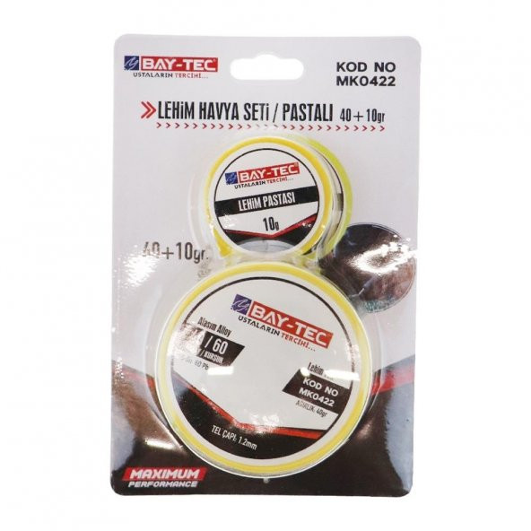 BAY-TEC LEHİM HAVYA TELİ PASTA HEDİYELİ 0422