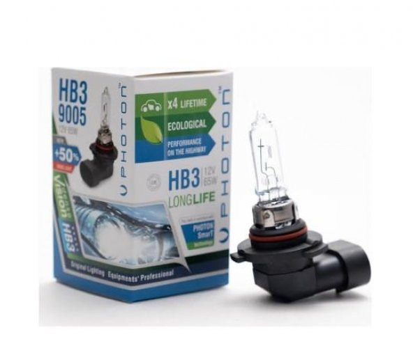 PHOTON HB3 12V 65W 9005 PR LL +%30 FAZLA IŞIK PH5595 ürün görseli 1