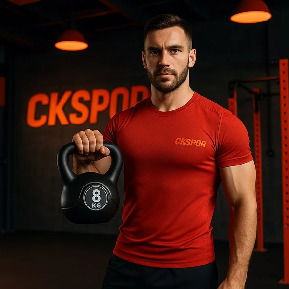 CKSpor 8 Kg Kettlebell Çaydanlık Tipi Dambıl Ağırlık CKS203