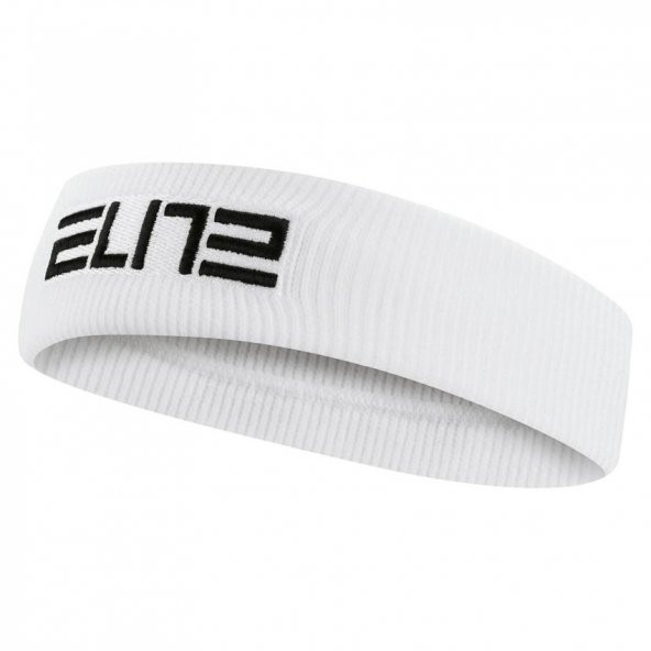 Nike Elite Unisex Beyaz Antrenman Saç Bandı N.100.6699.101.OS
