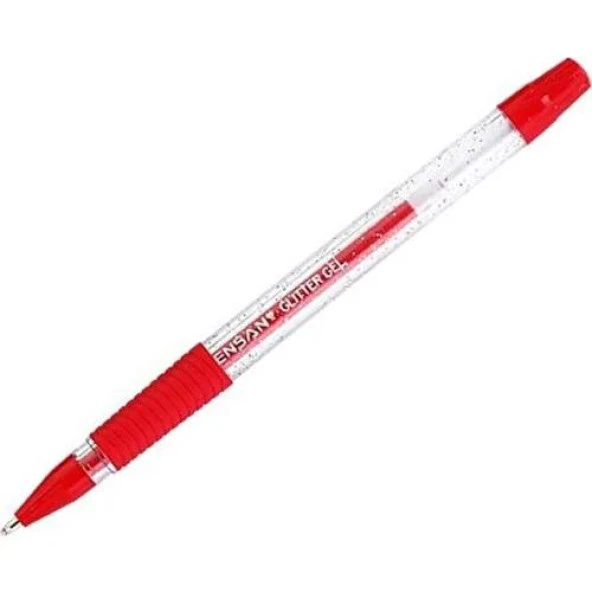 Pensan Simli Glitter Gel Kalem 1.0 Mm Kırmızı 2280