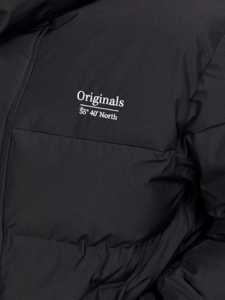 JACK JONES Erkek Boyunlu Kapüşonlu Rüzgar Geçirmez Mont 12238881 - 5