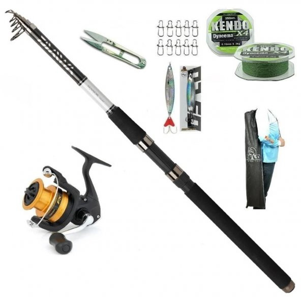 Daiwa Sensor 270cm 15-50 gr Fx4000 Tele Spin Olta Takımı Seti