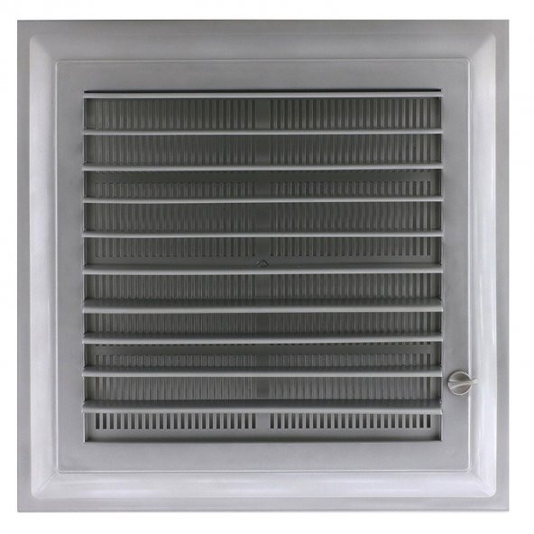 Menfez Banyo Wc Tuvalet Havalandırma Plastik Panjur Gri 45x45 CM - 3