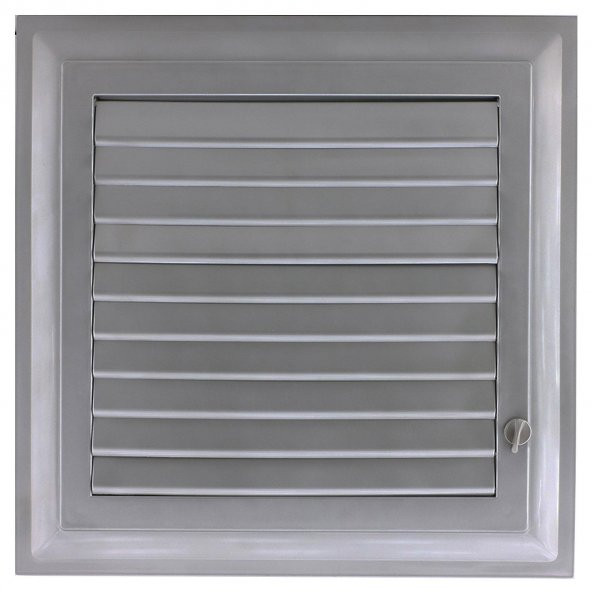 Menfez Banyo Wc Tuvalet Havalandırma Plastik Panjur Gri 45x45 CM - 7