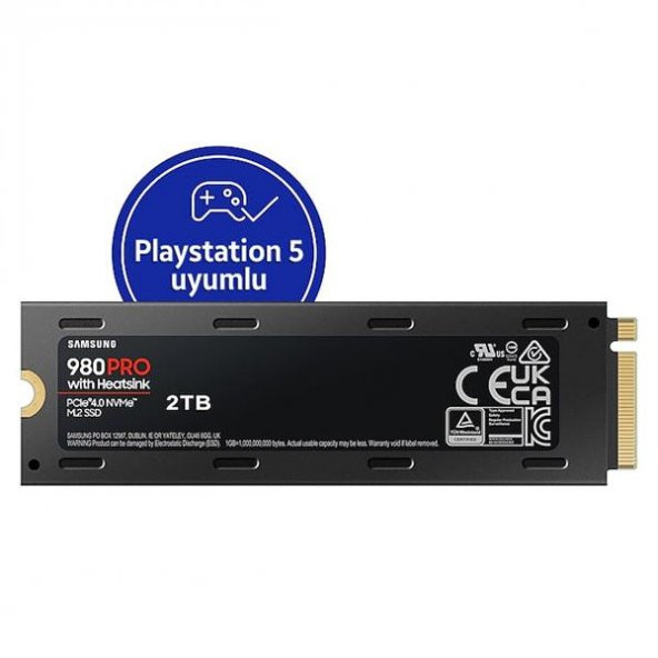 Samsung 980 PRO 2TB 22x80mm PCIe Gen 4.0 x4 NVMe M.2 Soğutuculu SSD