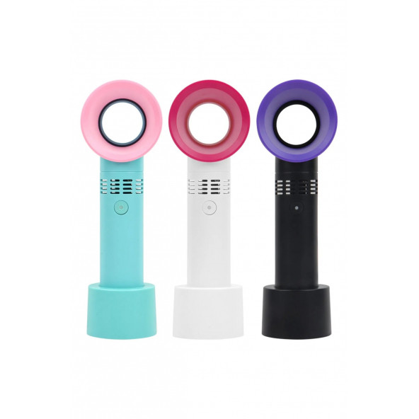 Şarjlı Soğutucu Kirpik Kurutma Fanı Bitki Takma Kirpikler Bladeless Mini Fan Kirpik Vantilatör - 3