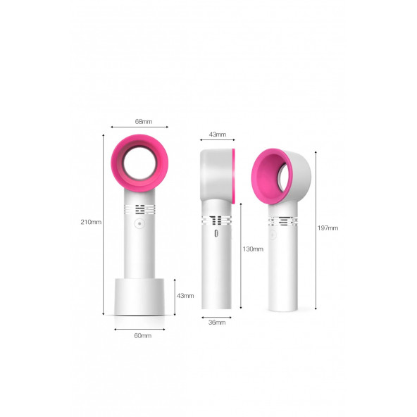 Şarjlı Soğutucu Kirpik Kurutma Fanı Bitki Takma Kirpikler Bladeless Mini Fan Kirpik Vantilatör - 4