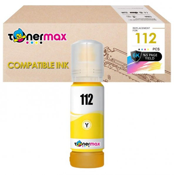 Epson T112 Muadil Mürekkep Sarı / L11160 / L15150 / L15160 / L6460 / L6490 / L6550 / L6570 / M15140 / L15180 / L6580 - 2