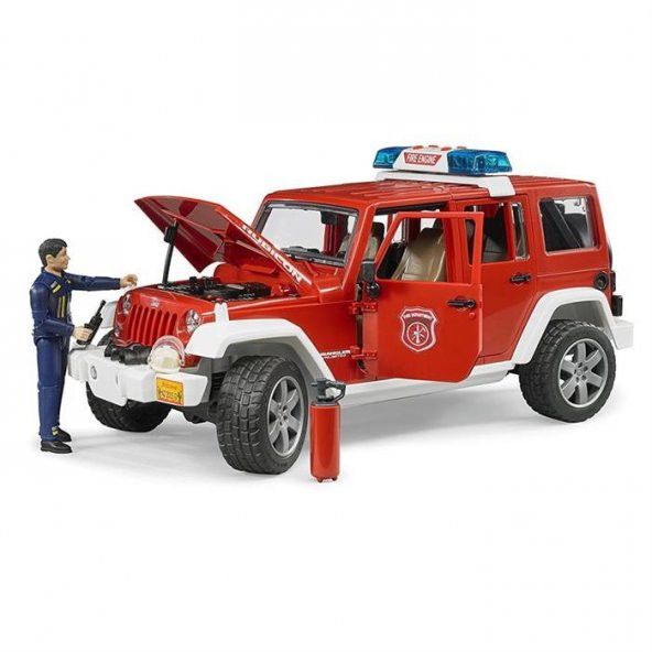 Bruder Jeep Wrangler Rubicon İtfaiye Ve İtfaiyeci BR02528