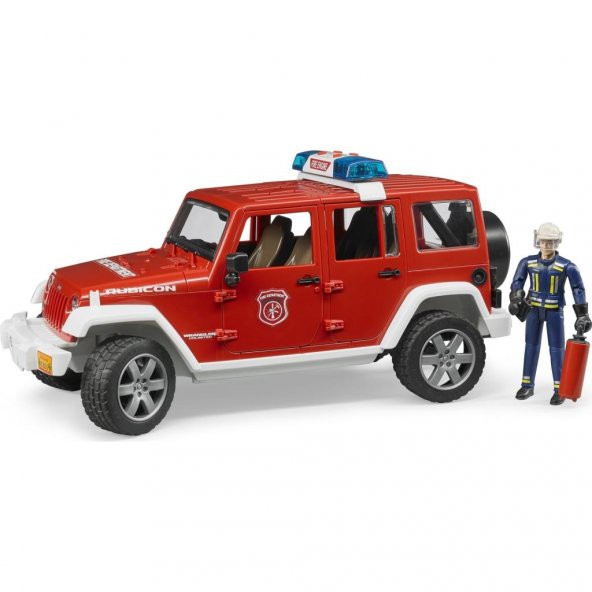 Bruder Jeep Wrangler Rubicon İtfaiye Ve İtfaiyeci BR02528 - 2