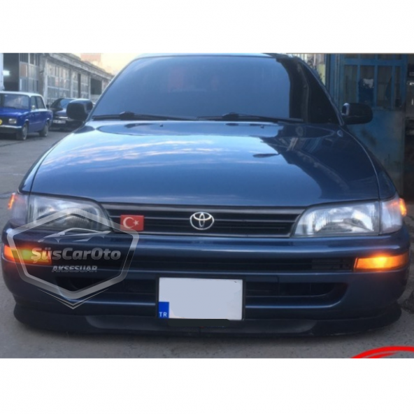 Toyota Corolla AE101 Efsane Kasa 1991-1998 Uyumlu Üniversal Astra H lip Esnek Ön Lip 2 Parça Tampon Altı Dil Karlık Ön Ek - 7