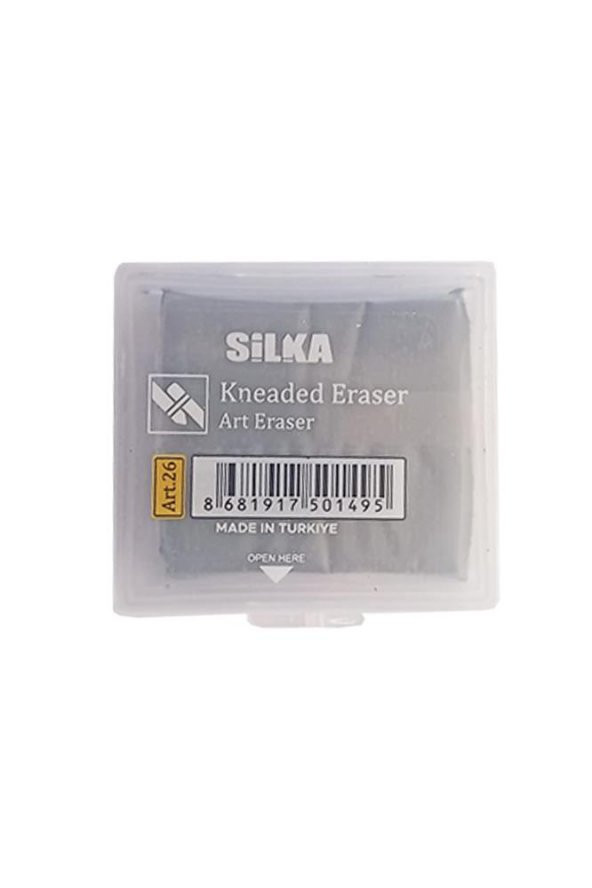 Hamur Silgi Gri Kutulu 1 Paket  Hamur Silgi Çizim Silgisi Yoğrulabilir Silgi Plastik Kutulu - 2