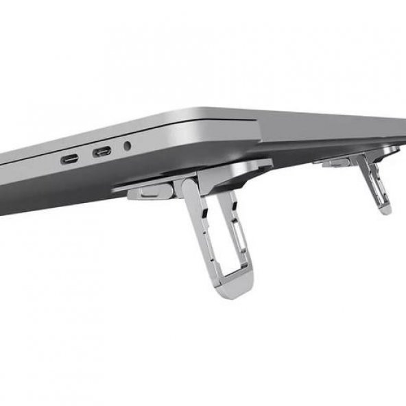Nillkin Bolster Plus Taşınabilir Yapışkanlı Mini Laptop Standı Gri - 4