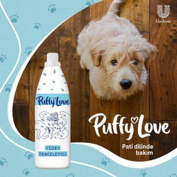 Puffy Love Kedi ve Köpek Beyaz Çiçek Kokulu Yüzey Temizleyici 960ml - 2