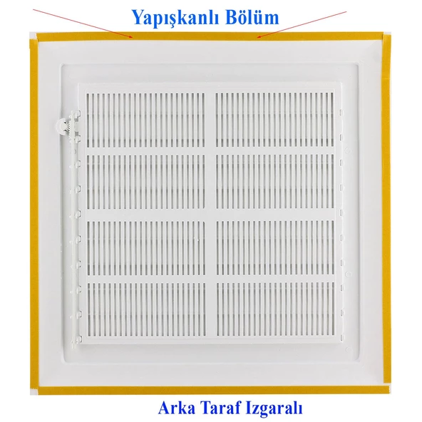 Menfez Banyo Wc Tuvalet Havalandırma Plastik Panjur Beyaz 45x55 CM - 4