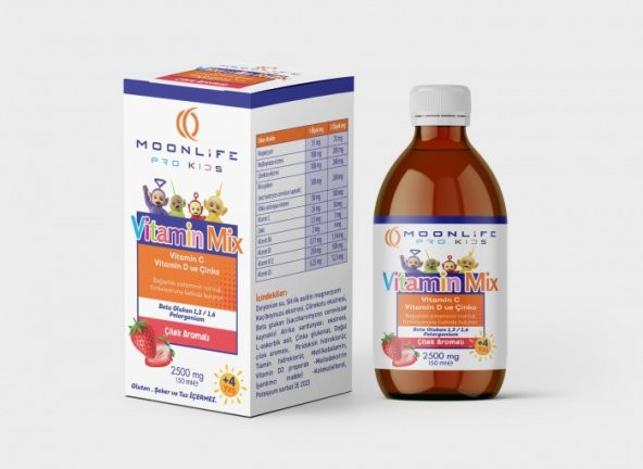 Adipa Sn Vitamin Mix Çilekli Bağışıklık Güçlendirici Şurup Lipozomal150 ml