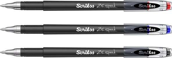 Scrikss Speed Gel Tükenmez Kalem 0.5 3 Lü Set(Siyah-Mavi-Kırmızı)