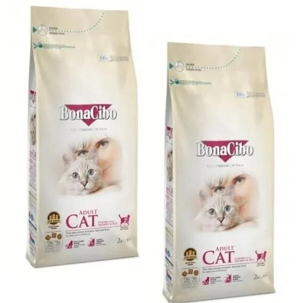 Bonacibo Tavuklu Yetişkin Kedi Maması 2 Paket X 2 Kg