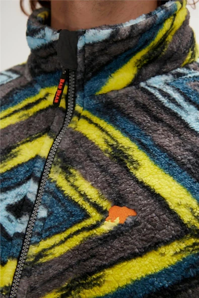 Bad Bear 23.02.29.002-C02 Afro Full-Zip Erkek Peluş Polar - 3