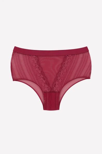 Fuşya Glam Lace Destekli Sütyen Takımı - Resim 3