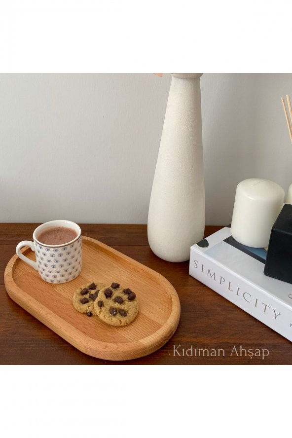 Ahşap Kahve Sunumluğu , Ahşap Çerezlik , Kahve Sunumu Tepsisi - 3