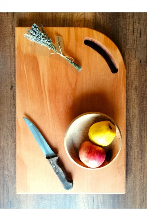 Hug Home Hug Kesme Ve Sunum Tahtası - Dev Boy Ahşap Gıdaya Uygun Hindistan Cevizi Yağı Ile Yağlanmış