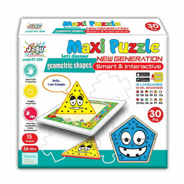 MAXİ PUZZLE GEOMETRİK ŞEKİLLER.