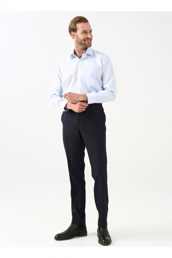 Normal Bel Normal Paça Regular Fit Lacivert Erkek Pantolon Pn1014400294