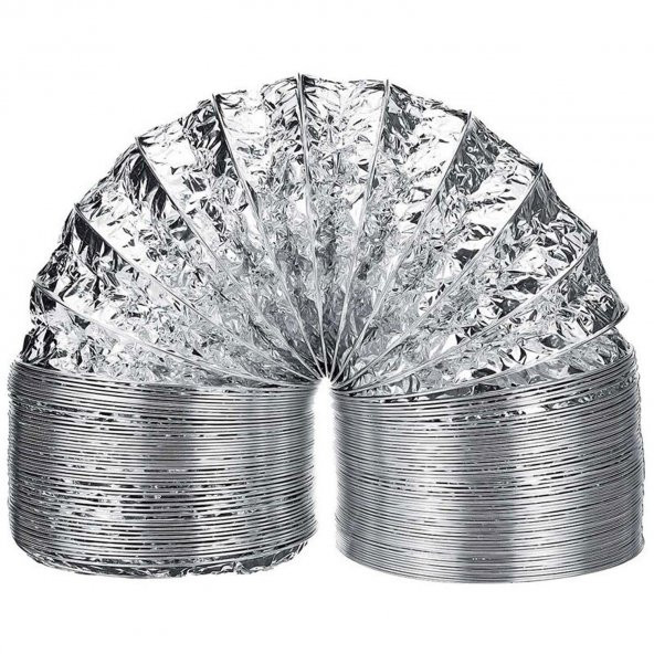 Telli Kopmayan Davlumbaz Baca Flexible Aspiratör Borusu 10 Metre