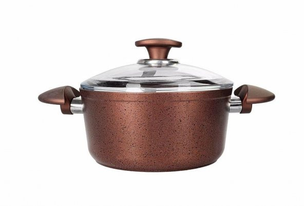 Porland Granit Tencere Takımı 7 Parça Santino Bronz - 2