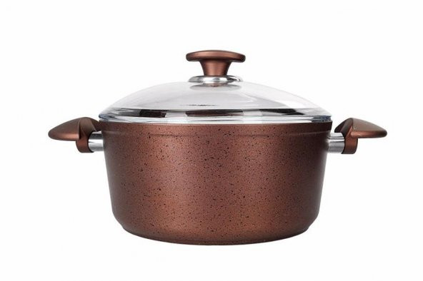 Porland Granit Tencere Takımı 7 Parça Santino Bronz - 3