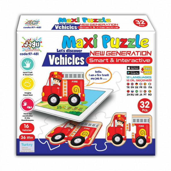 MAXI PUZZLE ARAÇLAR JAGU.