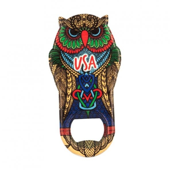 ABD Temalı Baykuş Magnet Kapak Açacak