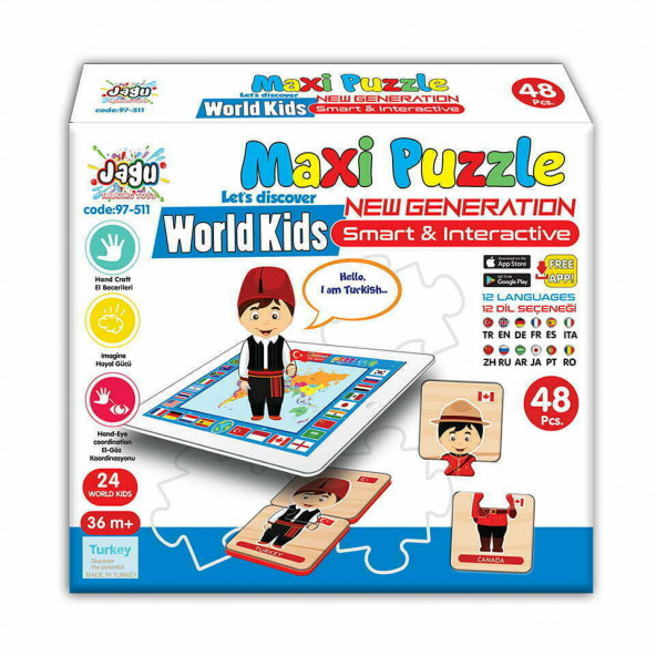 MAXI PUZZLE DÜNYA ÇOCUKLARI JAGU.