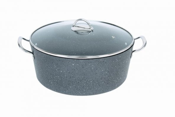 FMS G1009 Granit Endüstriyel 34 No Derin Tencere Gri