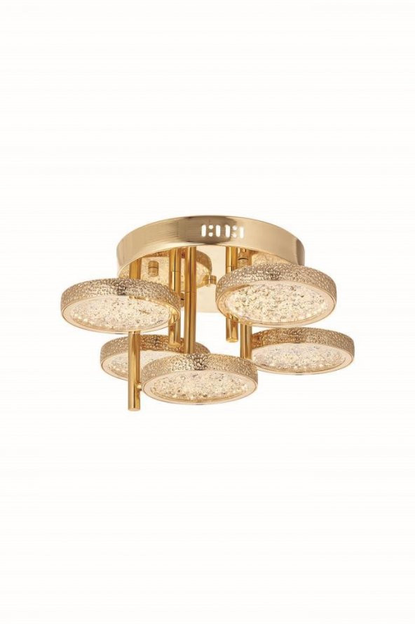 Eray Aydınlatma 1207-5 GD 5 li Sarı Led Avize - 2
