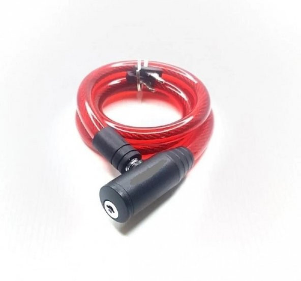 12*800MM BİSİKLET KİLİDİ KIRMIZI - 2