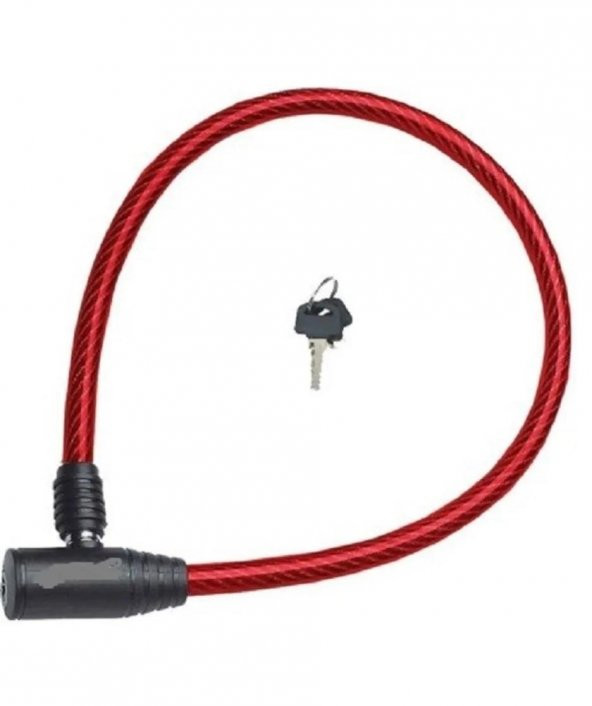 12*800MM BİSİKLET KİLİDİ KIRMIZI - 3