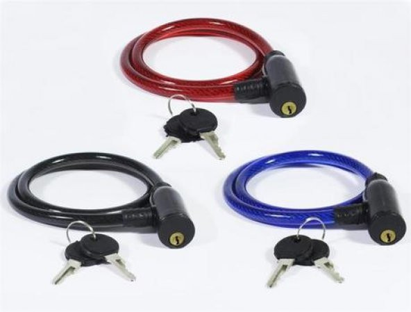 12*800MM BİSİKLET KİLİDİ KIRMIZI - 4