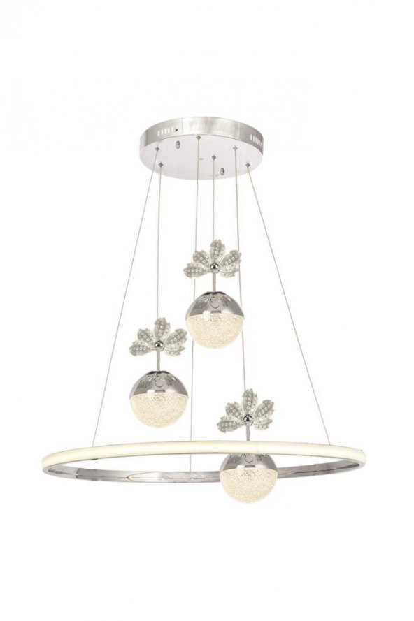 Eray Aydınlatma 2078-40 KR 3 Toplu Led Krom Avize - 2