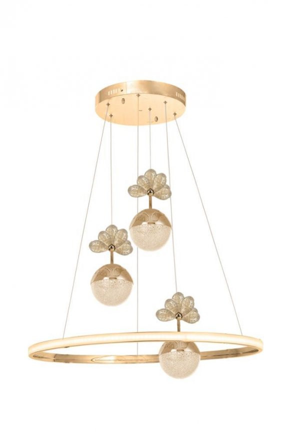 Eray Aydınlatma 2078-40 SR 3 Toplu Led Gold Avize - 2