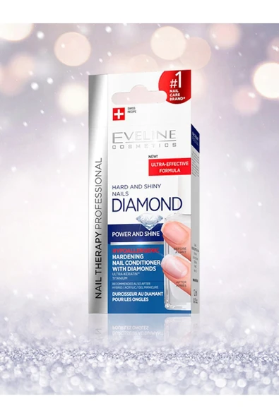 EVELINE Güçlü Ve Pırlanta Işıltılı Tırnaklar - Diamond Hard And Shiny Nail Conditioner 12ml 5901761971934